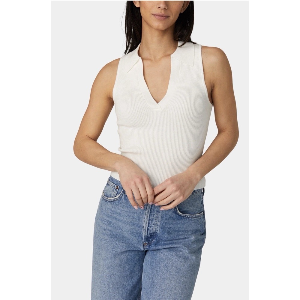 French Connection Cosysoft VNeck Sleeveless Jumper White Size Medium